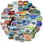 Canadian Parks Sticker Pack of 50 Pcs Vinyl Canada Parks Stickers Canada National Parks Decals for Water Bottles Laptops Hydro Flasks Luggage Skateboard Hard Hat