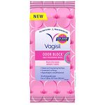 Vagisil Odor Block Daily Freshening Wipes for Feminine Hygiene in Resealable Pouch, Gynecologist Tested & Hypoallergenic, 20 count (Pack of 1)