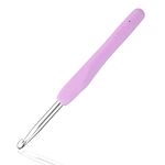 Crochet Hooks 6.5 mm Colourful Knitting Crochet, High Quality Aluminium Ergonomic Soft Handle Knitting Needle for Yarn Craft, Suitable for Beginners to Learn Hand-Knitted Sweaters