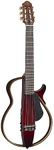 Yamaha SLG200N Nylon String Classical Silent Guitar with Hard Gig Bag, Crimson Red Burst