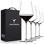 Red Wine Glasses Set of 4- Premium 