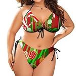 Women Plus Size Christmas Red Green