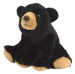 Wild Republic Black Bear Plush, Stuffed Animal, Plush Toy, Gifts for Kids, Cuddlekins 8"