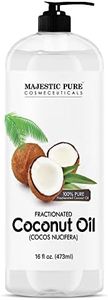 Majestic Pure Fractionated Coconut Oil - Relaxing Massage Oil, Liquid Carrier Oil for Diluting Essential Oils - Skin, Lip, Body & Hair Oil Moisturizer & Softener - 16 fl oz