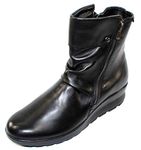 Mephisto Phila Ladies Leather Ankle Boots Black EU 40