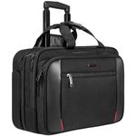 EMPSIGN Rolling Laptop Bag Laptop Roller Case for 17.3 Inch Wheeled Briefcase with RFID Pockets Water-Proof Laptop Trolley Case for Travel/Busines/Men