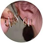 Tewiky Claw Earrings for Women, 14k