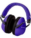 Vanderfields Kids Ear Defenders Children - Noise Cancelling Headphones Autism - 27dB SNR Purple- Passive Sound Blocking Earmuffs - Kids Ear Protection Earmuffs - Boys, Girls, Toddlers Age 3-16 Year