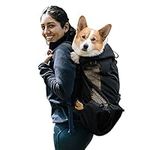 BOSERMEN Dog Carrier Backpack, Portable Adjustable Dog Backpack, Ventilated Pet Carrier Backpack, Pet Backpack for Walking Outdoor Hiking Mountain Climbing Travel(XL, Black)