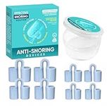 Anti Snoring Device, 8Pcs Reusable Nose Vents Nasal Dilators for Breathing, Soft Silicone Snoring Solution for Improving Nighttime Sleeping & Nasal Breathing