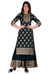 Emperus Women's Dark Green Kurta & Skirt Set (X-Large, Dark Green)