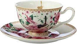 Maxwell & Williams Teas & C's Silk Road Footed Cup & Saucer 200ML White Gift Boxed