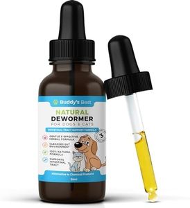 BUDDY'S BEST Natural Dewormer For Dogs & Cats | Intestinal Tract Support Formula
