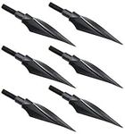 Namvo 6pcs Broadheads Arrowheads Carbon Steel Metal Hunting Target Traditional Archery 148 Grain Shooting Sports Compound Recurve Outdoor Bow