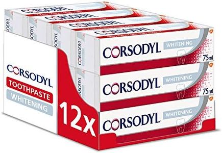 Corsodyl Whitening Daily Fluoride Toothpaste 75 ml (pack of 12)