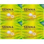 Pack of 4 Senna Herbal Laxative Tablets 20's Natural and Gentle Constipation Relief for Adults (80 Tablets)