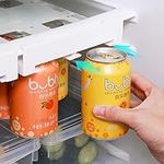 Queta Fridge Beer Can Organiser, Soda Can Organizer for Refrigerator Can Fridge Dispenser Organizer Suitable for 5.3cm Caliber Cans Kitchen Storage Solution for up to 8 Cans of Drink (5.3cm)