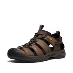 KEEN Men's Targhee 3 Closed Toe Hiking Sport Sandals, Bison/Mulch, 9