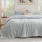 Bedsure Fluffy Comforter Set Queen 