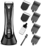 Keyshine 2 in 1 Groin Hair Trimmer & Body Groomer for Men, Ball Shaver with Different Replaceable Ceramic Blades Specifically Designed to Balance Safety and Sharpness, Keep Your Trim Neat Clean