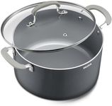 8 Quart Pot with Lid, BEZIA Ceramic