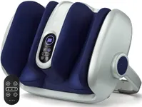 Miko Shiatsu Foot Massager Machine Deep Tissue Massage Improves Circulation, Blood flow with Deep Kneading, Heat Therapy - Plantar Fasciitis, Neuropathy, Diabetics Fits Up To Size 15