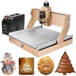 LUNYEE 4040 Turbo CNC Router Machine, 500W All-Metal Upgraded Linear Rail 3-Axis Engraving Milling Cutting Machine GRBL Control for Wood Metal Acrylic, 400 x 400 x 110mm (15.7''x15.7''x4.3'')