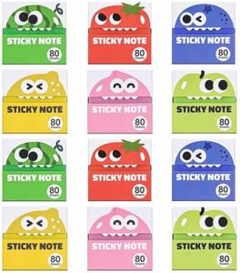 Glitter Transparent Pull Out Sticky Notes, 3x3 Inch Office Journal Marking