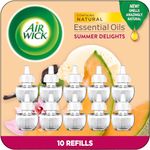 Airwick Plug In Scented Oil, Summer Delight, 10 Refills