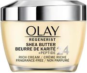 Olay Regenerist Shea Butter + Peptide 24 Face Moisturizer, Fragrance-Free, 1.7 Fl Oz (50 ml)