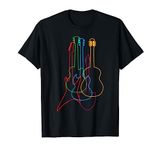 Colored Guitars Electric Acoustic Classical Gift T-Shirt