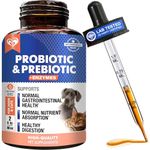 Probiotics & Prebiotics for Dogs and Cats – Digestive Enzymes for Gut Health & Immune Support – Liquid Drops for Upset Stomach, Gas, Diarrhea & Stool Support – All Breeds – 2 fl oz / 60 mL