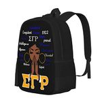 Large Backpack Personalized Laptop Ipad Tablet Travel, Black, One Size