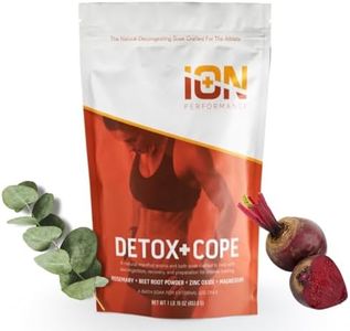 iON Performance Detox + Cope Athlete Bath Muscle Soak | Zinc, Magnesium Epsom Salt, Coconut Oil, Rosemary, Beet Root, Bay Leaf |Cold Season 16 Oz | Allergy Season | Muscle Recovery