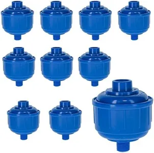 Master Elite Pack of 10 Disposable Mini Air Water Trap Filters with Standard 1/4" Threads - Effectively Removes Moisture Before it Reaches Spray Guns and Air Tools