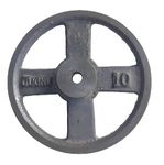 V Belt Pulley 10 inch 1 B | Solid | Motor Pulley | Cast Iron - Single Groove Industrial Iron Pulley for Power Transmission