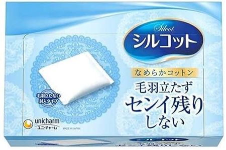 Unicharm Japan Silcot Shirukotto Japanese Makeup Cotton Namerake Jitate 82p (4 packs x 82p)