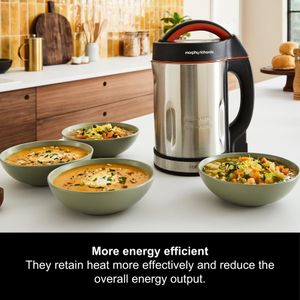 Morphy Richards Classic Soup Maker 1.6L – Stainless Steel Jug