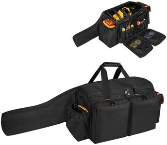 ORKELS Chainsaw Carrying Case Compatible with EGO, Dewalt, Greenworks 14 & 16 & 18 Inch Cordless Power Chainsaw & Accessories, Durable Chainsaw Storage Bag, Carrying Bag Only, Black