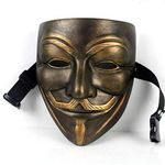 V for Vendetta Mask Anonymous Movie Guy Fawkes Halloween Masquerade Party Face March Protest Costume Accessory