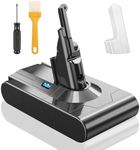 OHZHAO V8 Battery Replacement Compatible with Dyson V8 Animal/Fluffy/Absolute/Motorhead/V8 Plus Cordless SV10 Carbon Fibe Vacuum Cleaner, 80 Minutes Long-Lasting Stable Operation 25.2V Battery
