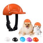 GUGELIVES Pet Dog Helmet Doggie Hardhat for Pet Chihuahua Motorcycles Bike Outdoor Protect Head Sunproof Rainproof Small Medium Large Puppy Helmets Supplies (S, Orange)