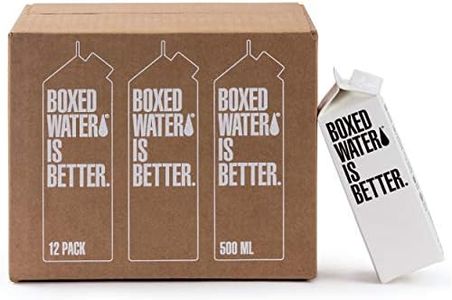 Boxed Water 16.9 oz. (12 Pack) – Purified Drinking Water in 92% Plant- Based Boxes – 100% Recyclable, BPA-Free, Refillable/Reusable Cartons – More Sustainable than Plastic Bottled Water