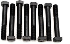 (8) Square Head 3/4-10 x 5 Bolts Unplated A307 1-1/8 Square