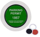 2 X Universal Car Parking Permit Holder/Road Tax Disc Holder - Easy Fit & Removal