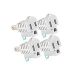 2 Prong to 3 Prong Outlet Adapter, 