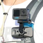 SEASKY Vlog Backpack Strap Mount Clip Clamp Holder Magnetic Multi Function for Gopro Hero12/11/10/9 DJI Action 4/3/2 Insta360 X4 X3 X2 RS Go3 2 Sports Camera Accessories Tennis Basketball Baseball