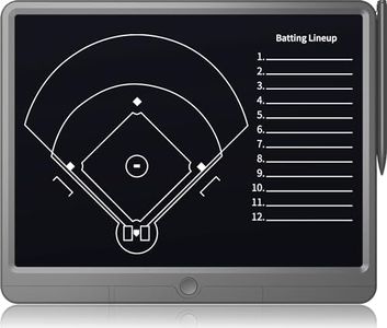 Baseball Coaching Board, 15" LCD Softball Tactical Board with Stylus Pen, Electronic Strategy Marker Board with Lock Function, Digital Baseball Board for Coaches Training Equipment