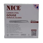 50 x NICE No.5 Gouge Sterile Carbon Steel Blades GCS5 for Manicure and Pedicure