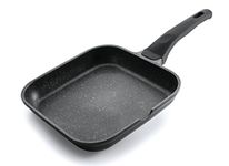 LACOR Square Eco-Stone Bread 28X28 Cms, Cast Aluminium, Black, 28 x 28 cm